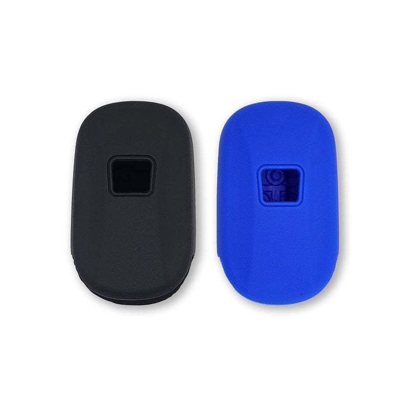 Autobase Silicone Key Fob Cover for 2022 2023 2024 2025 2026 Honda Civic Accord HR-V CR-V Pilot Sport SI EX EX-L Touring | Car Accessory | Key Protection Case - 2 Pcs (Black & Blue) - Image 5